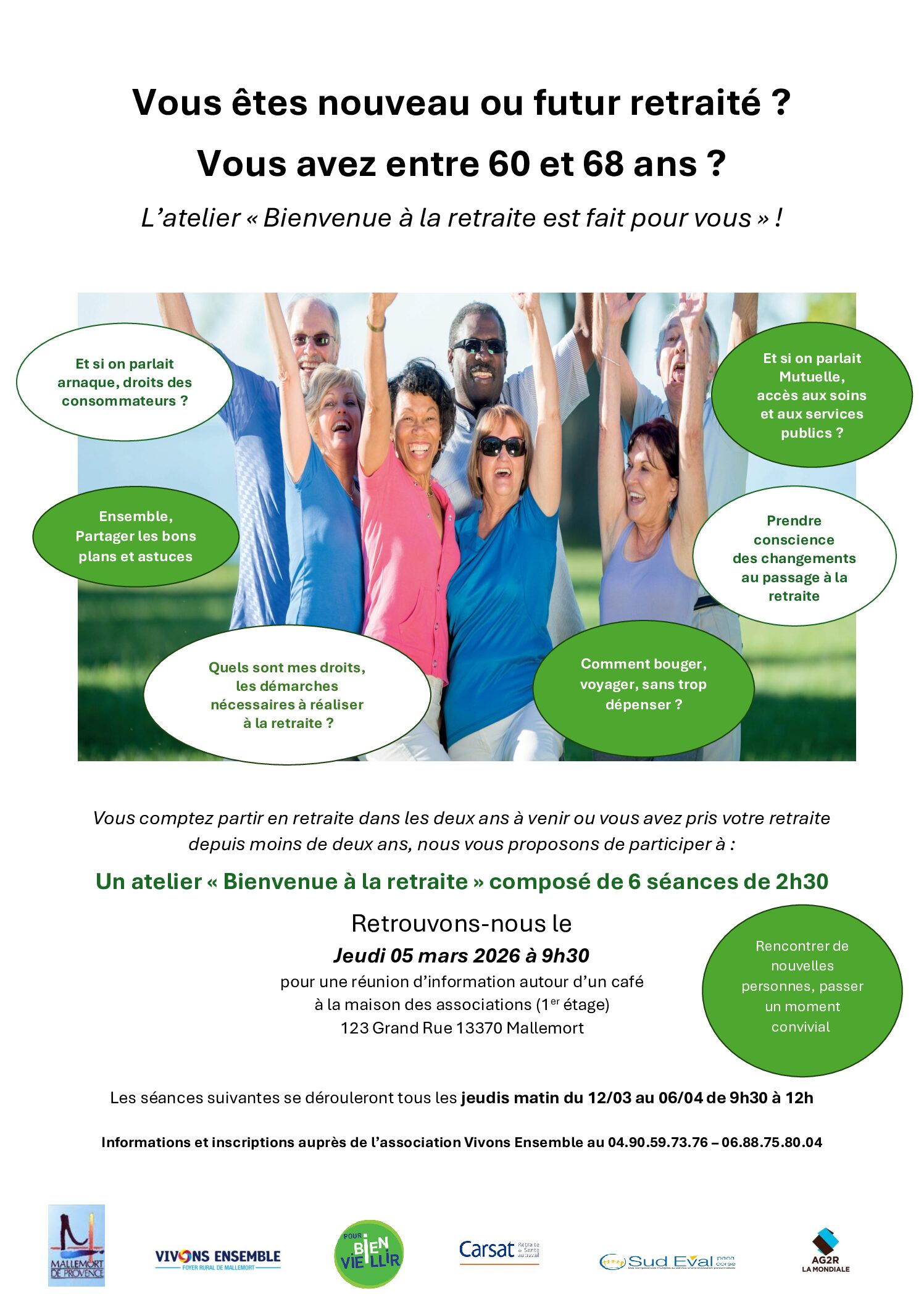 Bienvenue à la retraite