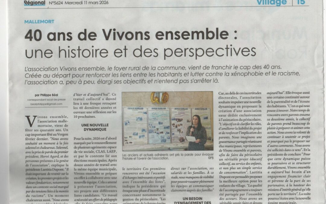 Article “Le Régional”